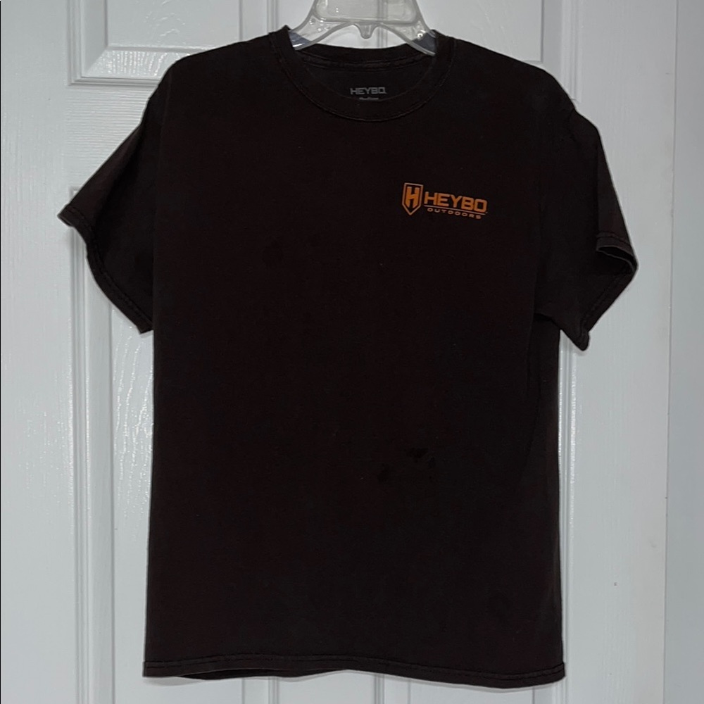 HEYBO DARK BROWN T-Shirt MEDIUM